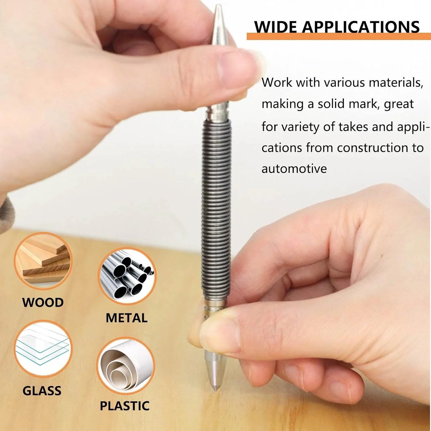 Spring Tool Nail.No more hammering, which can damage Hammerless Nail.