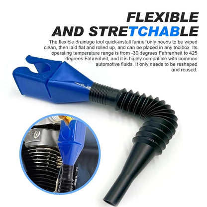 ⛽ Retractable Multi-Functional Oil Funnel – Easy, Clean, and Portable! 🔧🚗