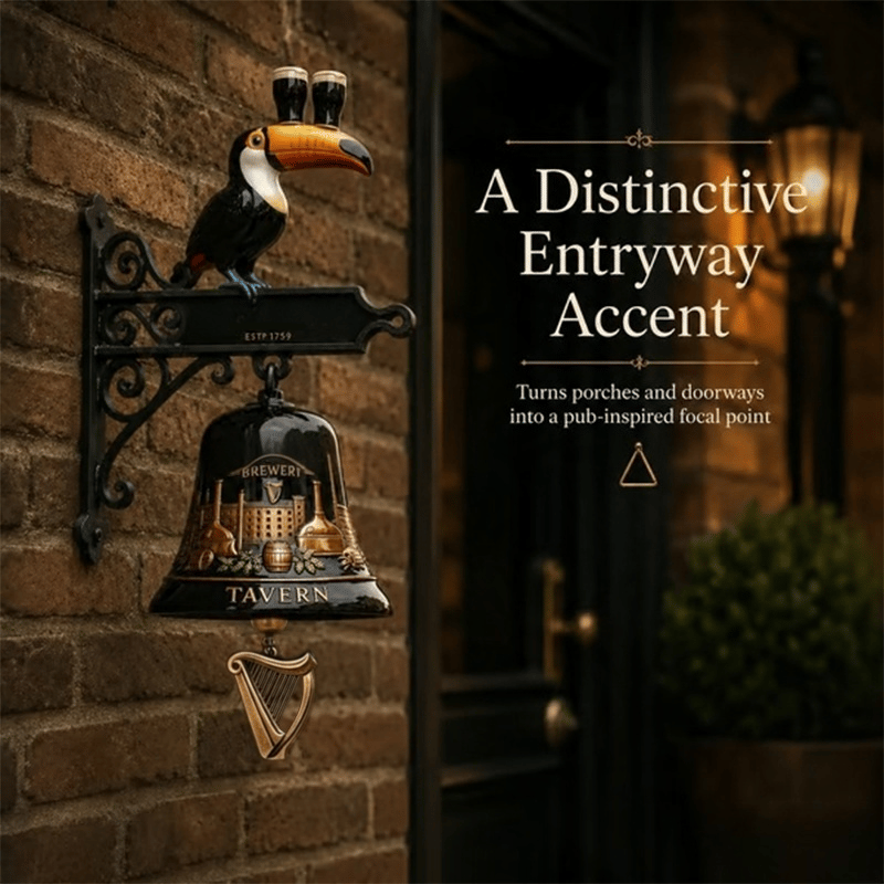 🔥HOT SALE 49% OFF🎉🍺Vintage Celtic Toucan Wall Bell – Classic Tavern Decor For Entry & Home Bar
