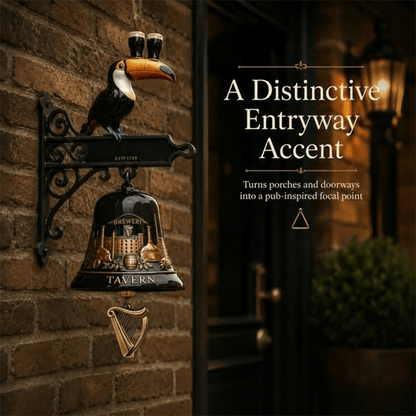 🔥HOT SALE 49% OFF🎉🍺Vintage Celtic Toucan Wall Bell – Classic Tavern Decor For Entry & Home Bar