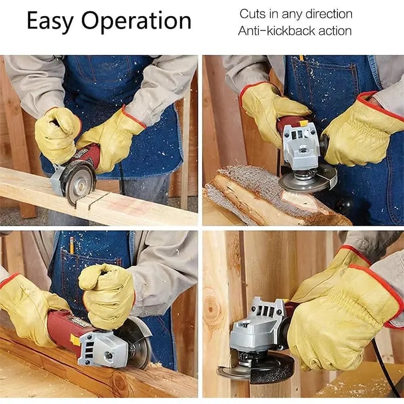Disco Tallador/Removedor de Tocones para Amoladora Angular de 4" o 4-1/2", Eje de 5/8", Refuerzo de Cromado, Disco para Dar Forma y Cortar
