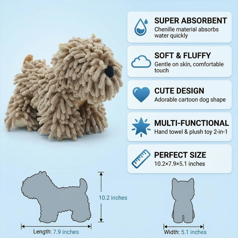 Cute Dog Microfiber Drying Towel