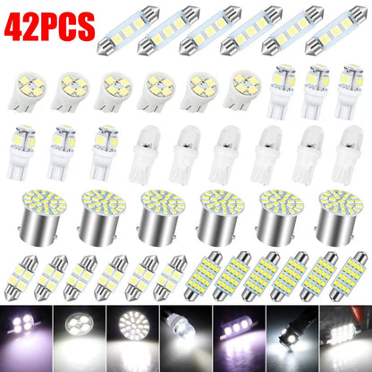 Super Bright White Interior Car Lights Kit Set