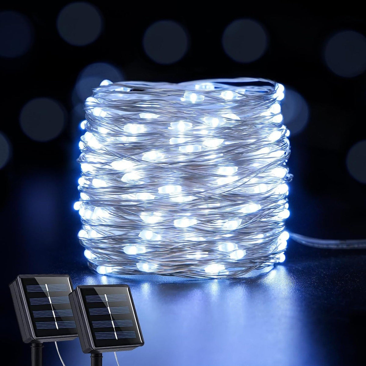 Solar Outdoor String Lights with 8 Modes