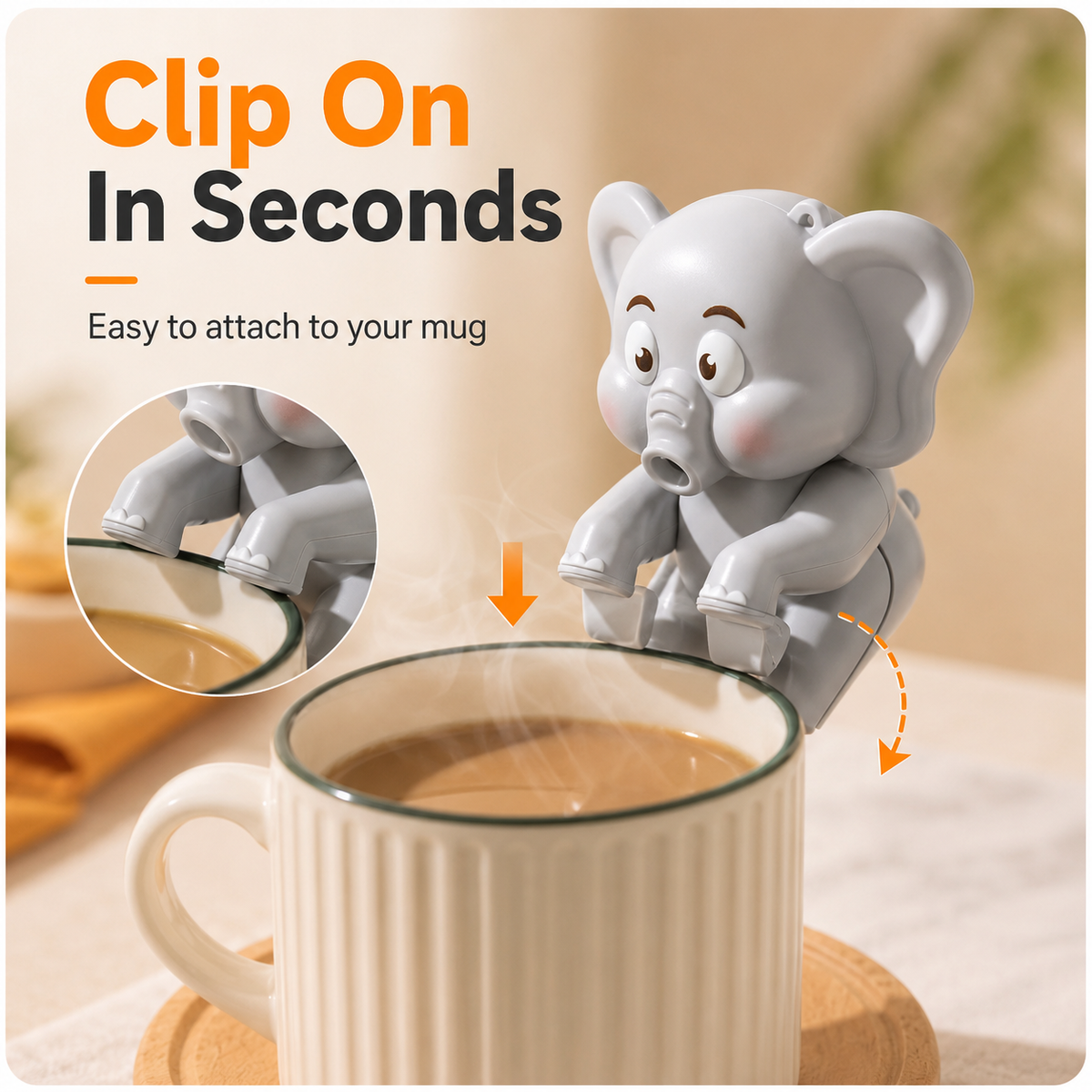 Cute Elephant-Shaped Fan