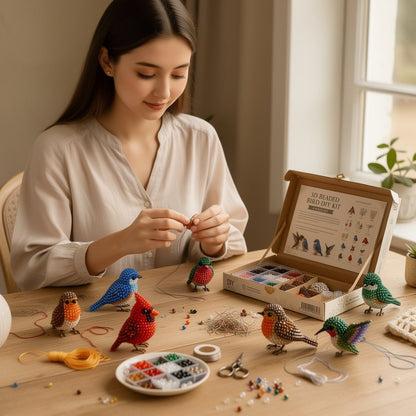 🔥🧵✨ Kit DIY de Animales con Cuentas 3D Pequeños (Producto sin terminar)