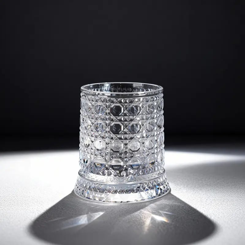 Luxury 360° Spinning Crystal Glass, elegant European-style bar supplies and gifts.