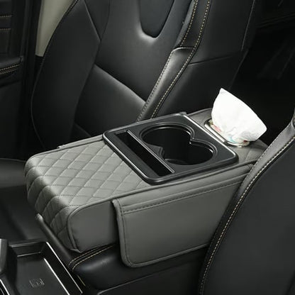 Multifunctional PU Leather Car Armrest Box Mat