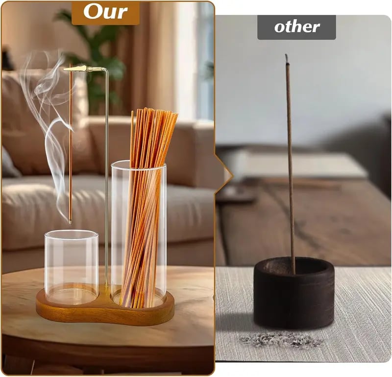 2 in 1 Incense & Candle Holder(Fragrance-free)