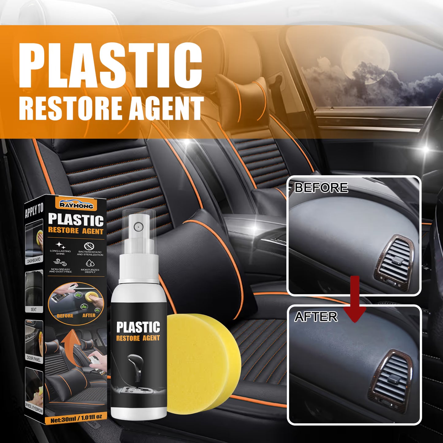 🔥Automotive plastic Restore Agent