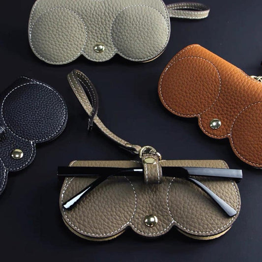 ✨Bolsa para gafas de sol de cuero sintético suave👓️