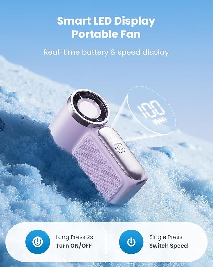 ❄️ Portable High-Speed Mini Fan 💨 Durable Compact Handheld Cooling Fan