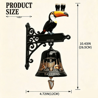 🔥HOT SALE 49% OFF🎉🍺Vintage Celtic Toucan Wall Bell – Classic Tavern Decor For Entry & Home Bar