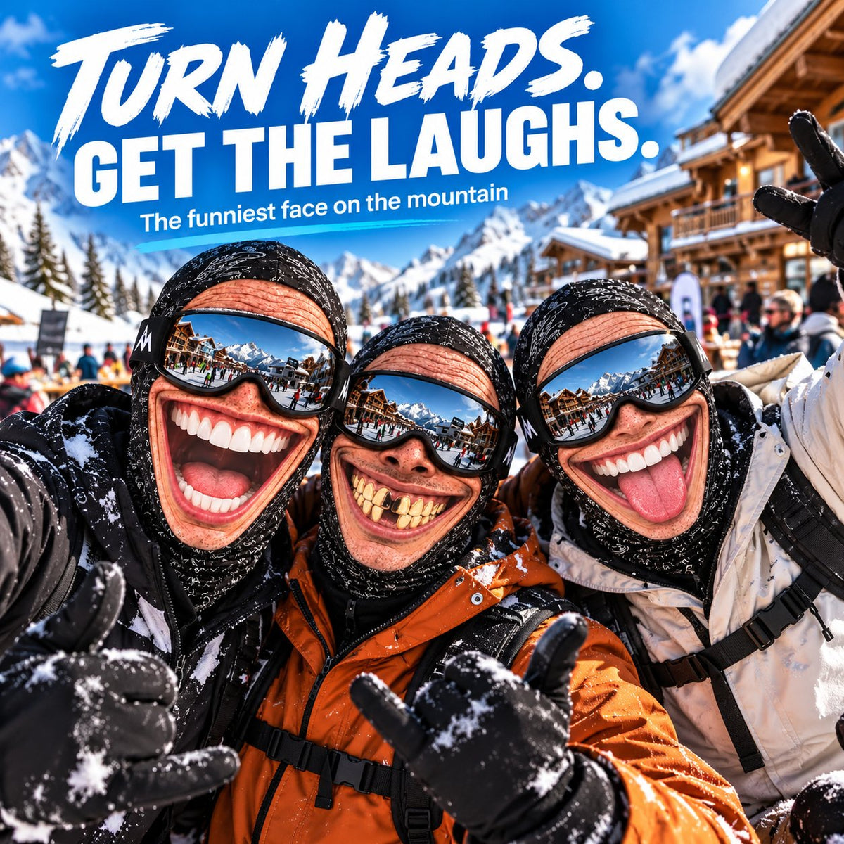 😄 Funny Face Ski Balaclava