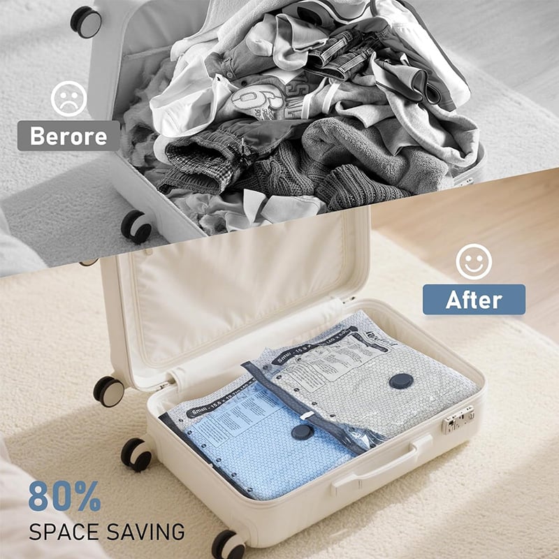 🎁 Cordless Travel Vacuum Storage Compression Bag Set