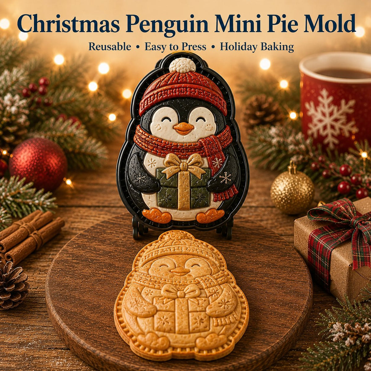 🔥🔥Only $14.99 Last Day Promotion!✨ 🎄16-Design Christmas Mini Pie Mold Collection 🥧