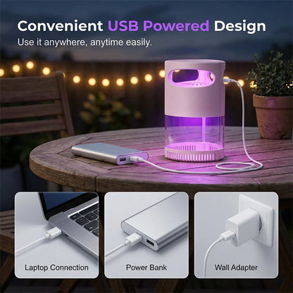 🦟 ¡50% DE DESCUENTO! Lámpara antimosquitos UV – silenciosa, USB, sin químicos. ¡Más de 50 mil vendidas! 🔇🌙
