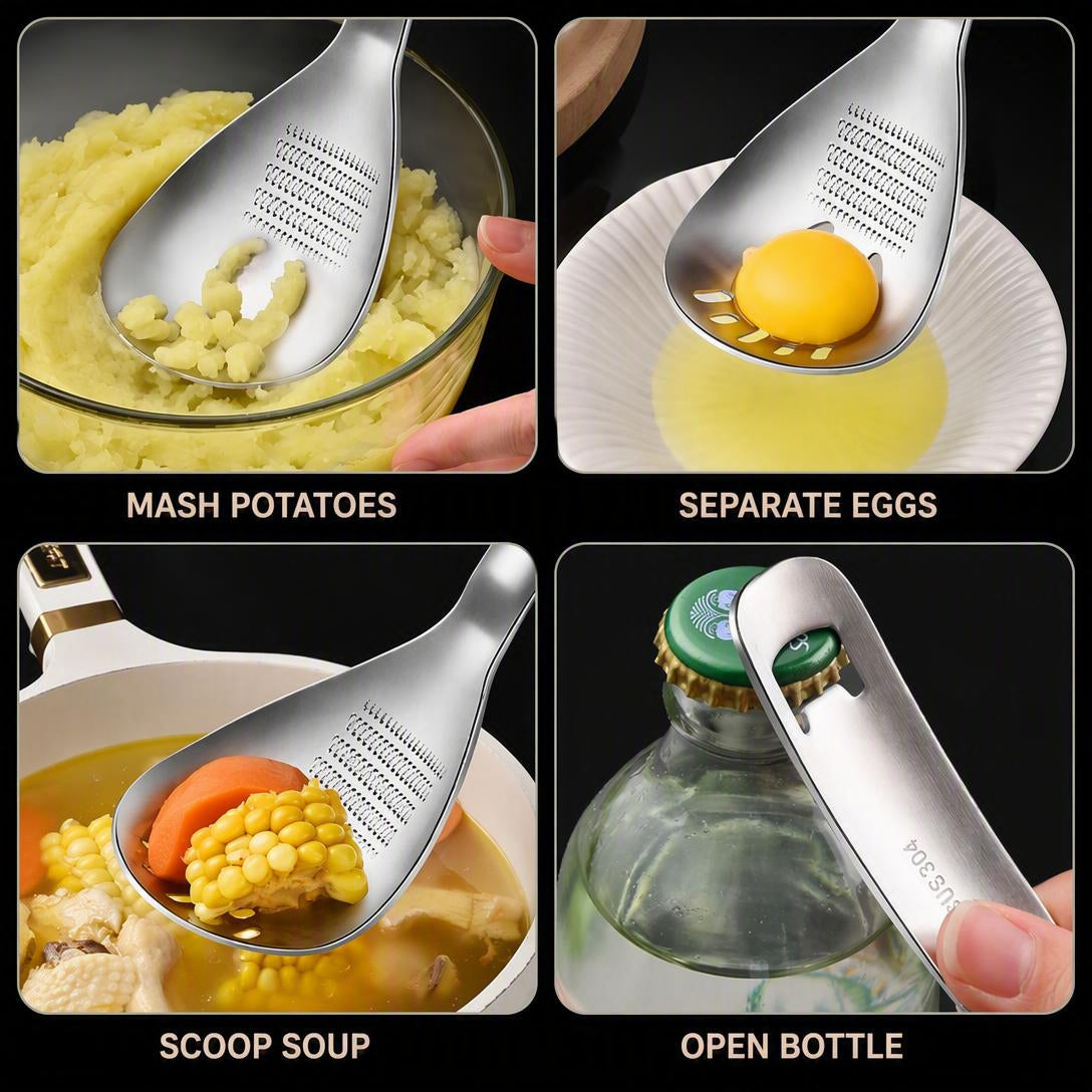 304 Stainless Steel Multifunctional Kitchen Spoon