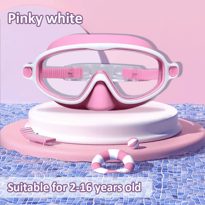🏊‍♀️Último día, 2x1 en la compra de gafas de natación HD infantiles con marco grande, impermeables y antivaho.🏊‍♀️
