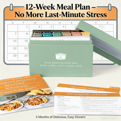 🍽️ Meal Planning Kit with 103 Photo Recipe Cards(Without a gift or present.)