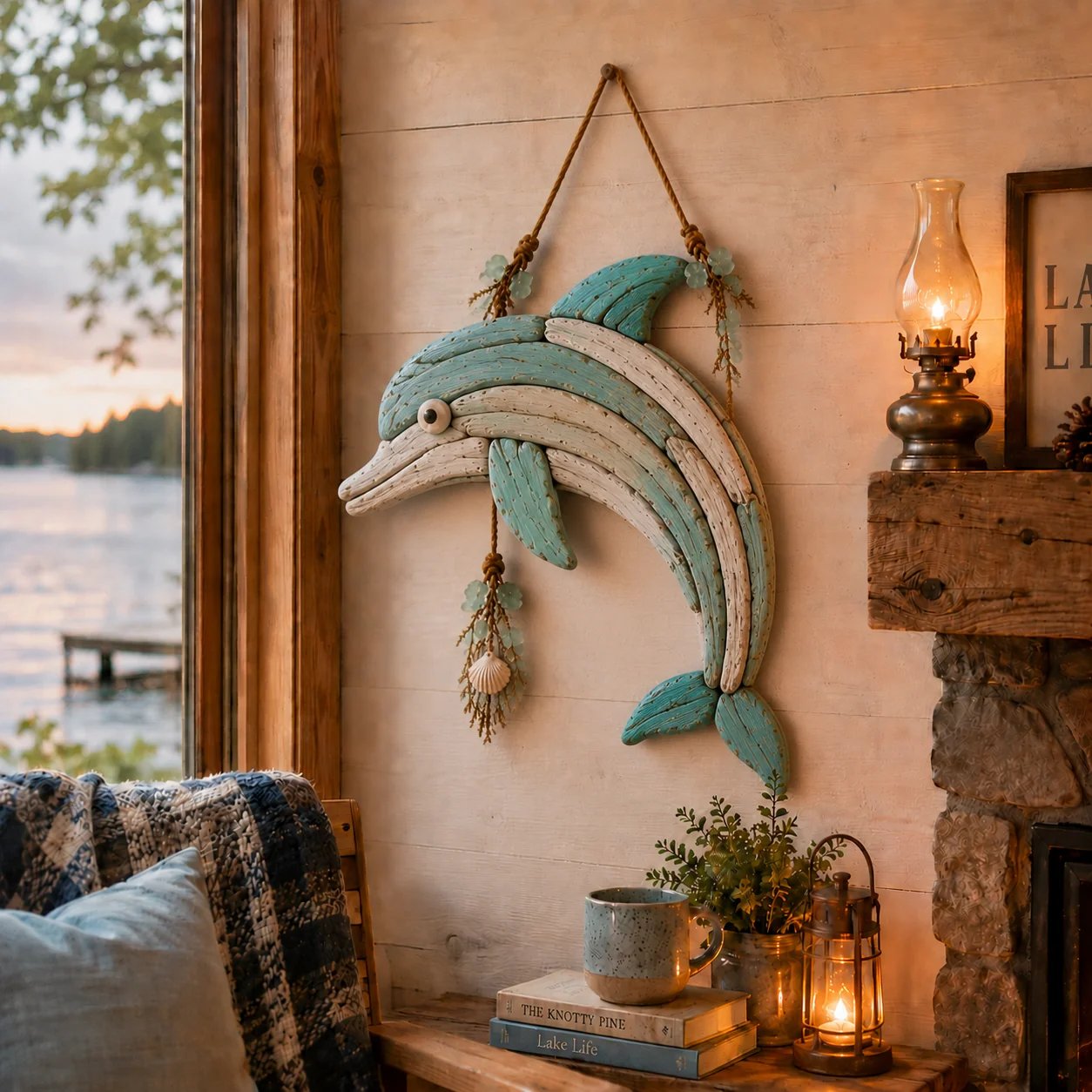 Handcrafted LED Coastal Fish Wall Art