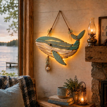 Handcrafted LED Coastal Fish Wall Art