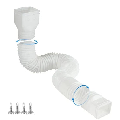 🌧️ Flexible Downspout Extension Kit – 22–63in Rainwater Drainage Pipe