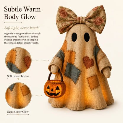 Lighted Vintage Patchwork Ghost 👻 Buy 2 Free Shipping