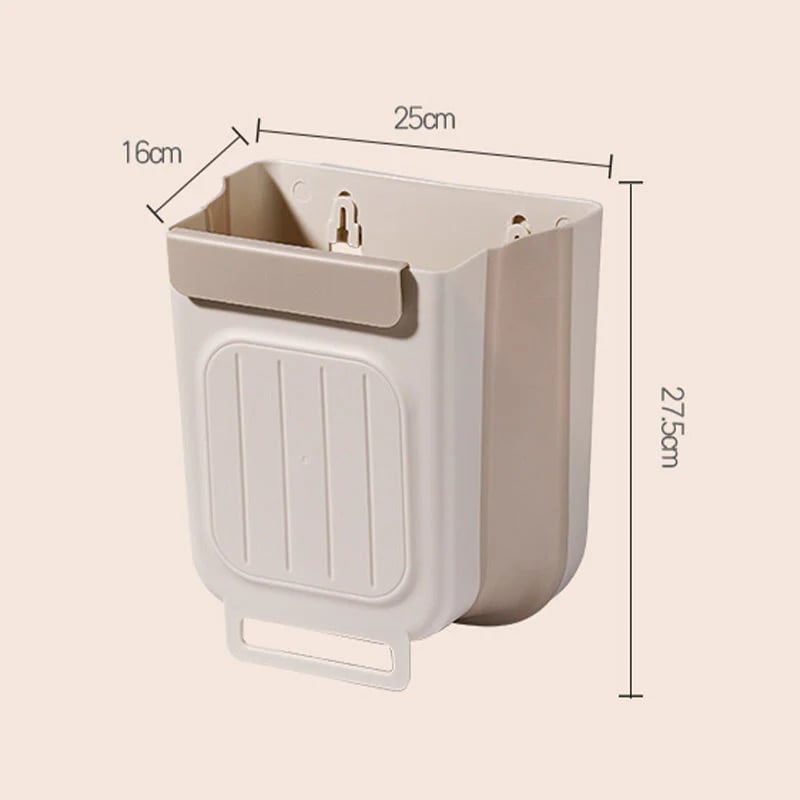 Bote de basura plegable multiusos para colgar en la cocina