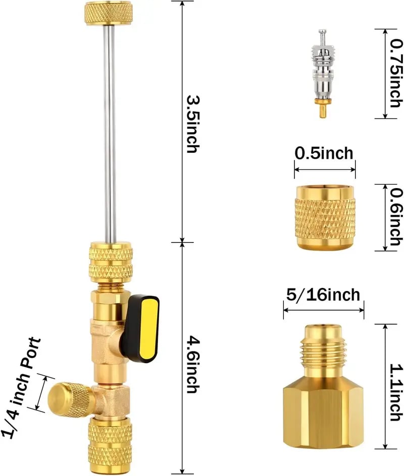 📢📢49% OFF !! ✨Professional AC Valve Core Remover & Installer Kit
