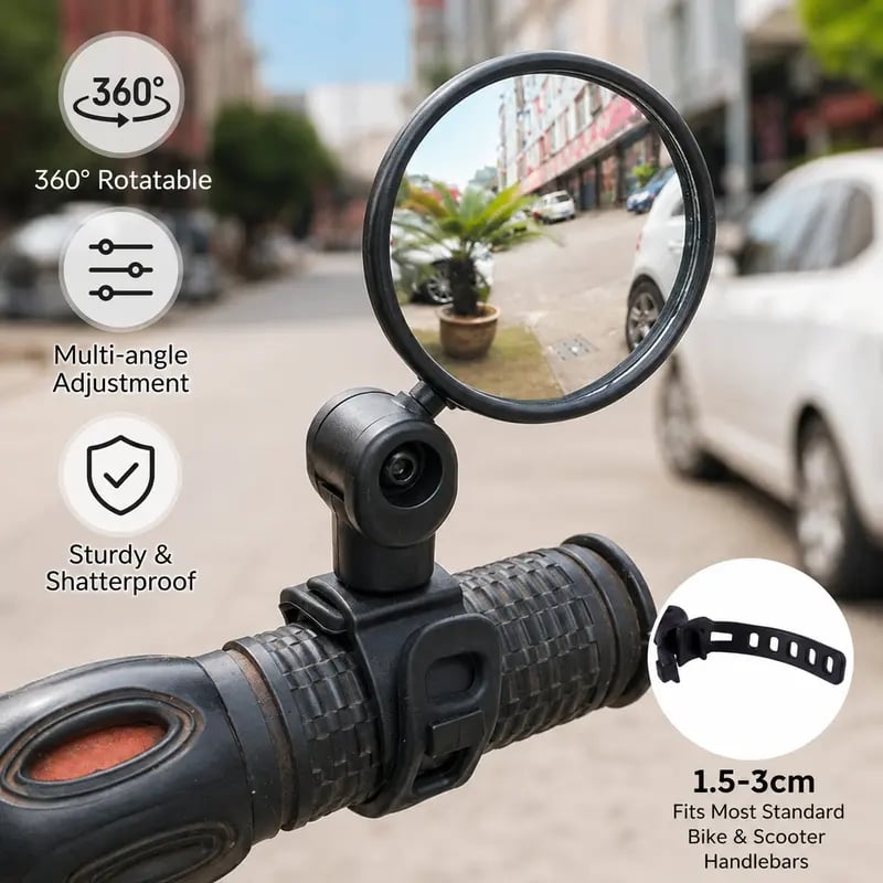 ✨Last Day 49% OFF - 2 Pcs Bike Mirror Handlebar Mount