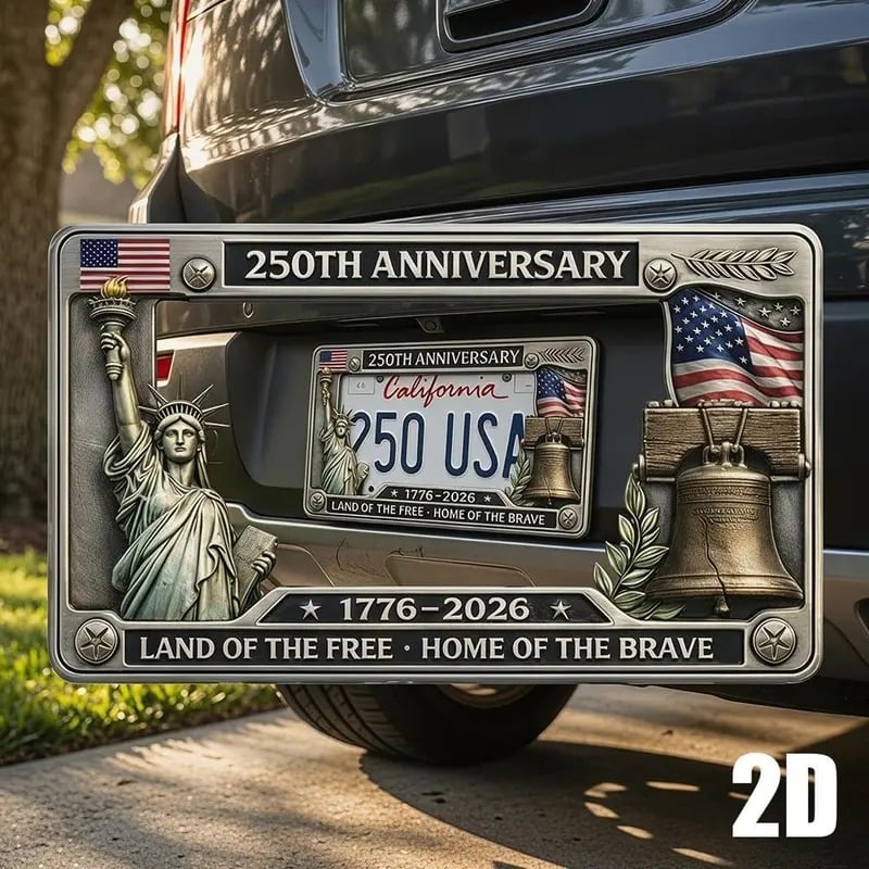 250th Anniversary Commemorative License Plate Frame