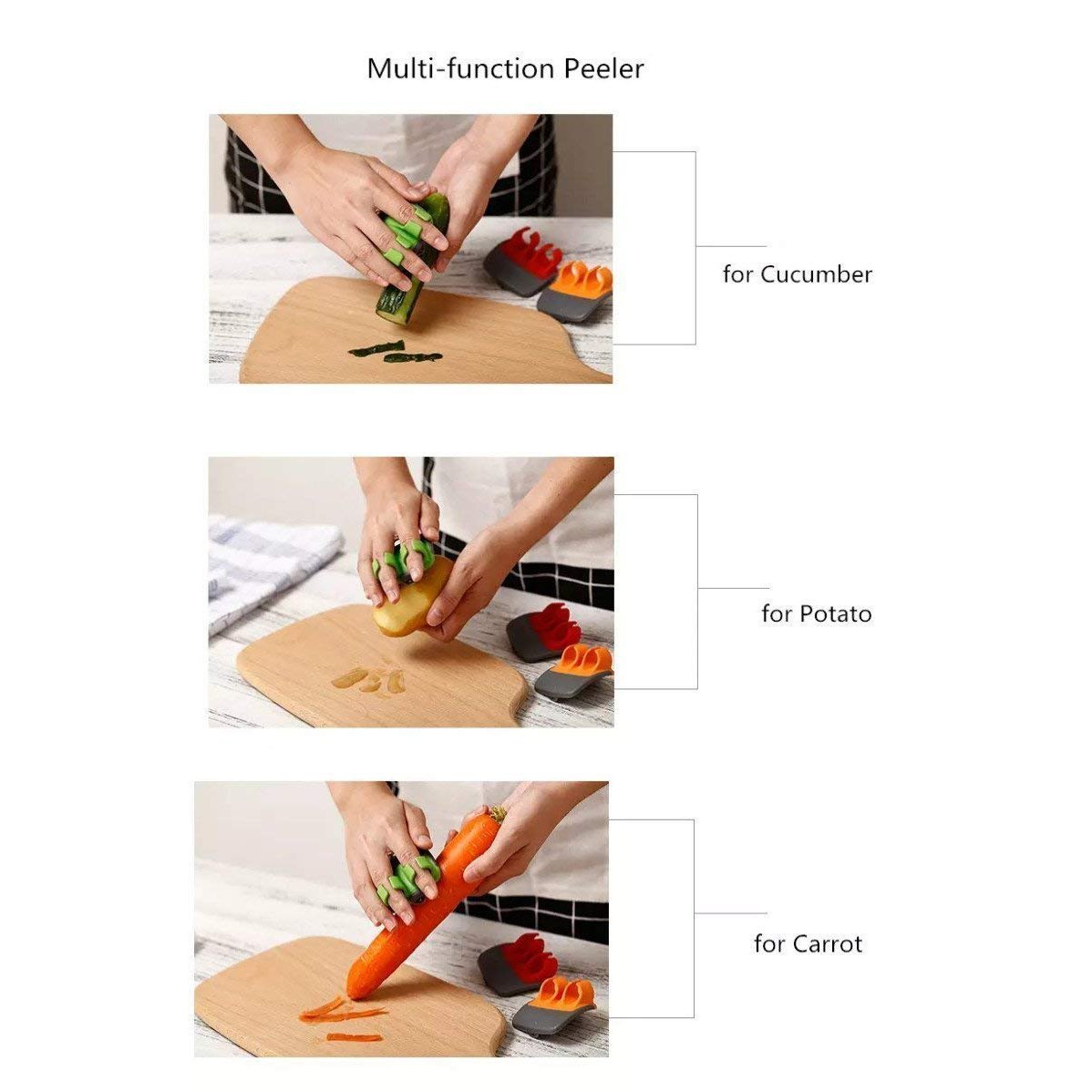 🥕50% OFF NOW! Sharp Blade Finger Peeler – Palm Handheld Vegetable Fruit Peeler, Portable Stainless Steel Finger Peeler for Potato, Carrot, Apple & Kitchen Prep