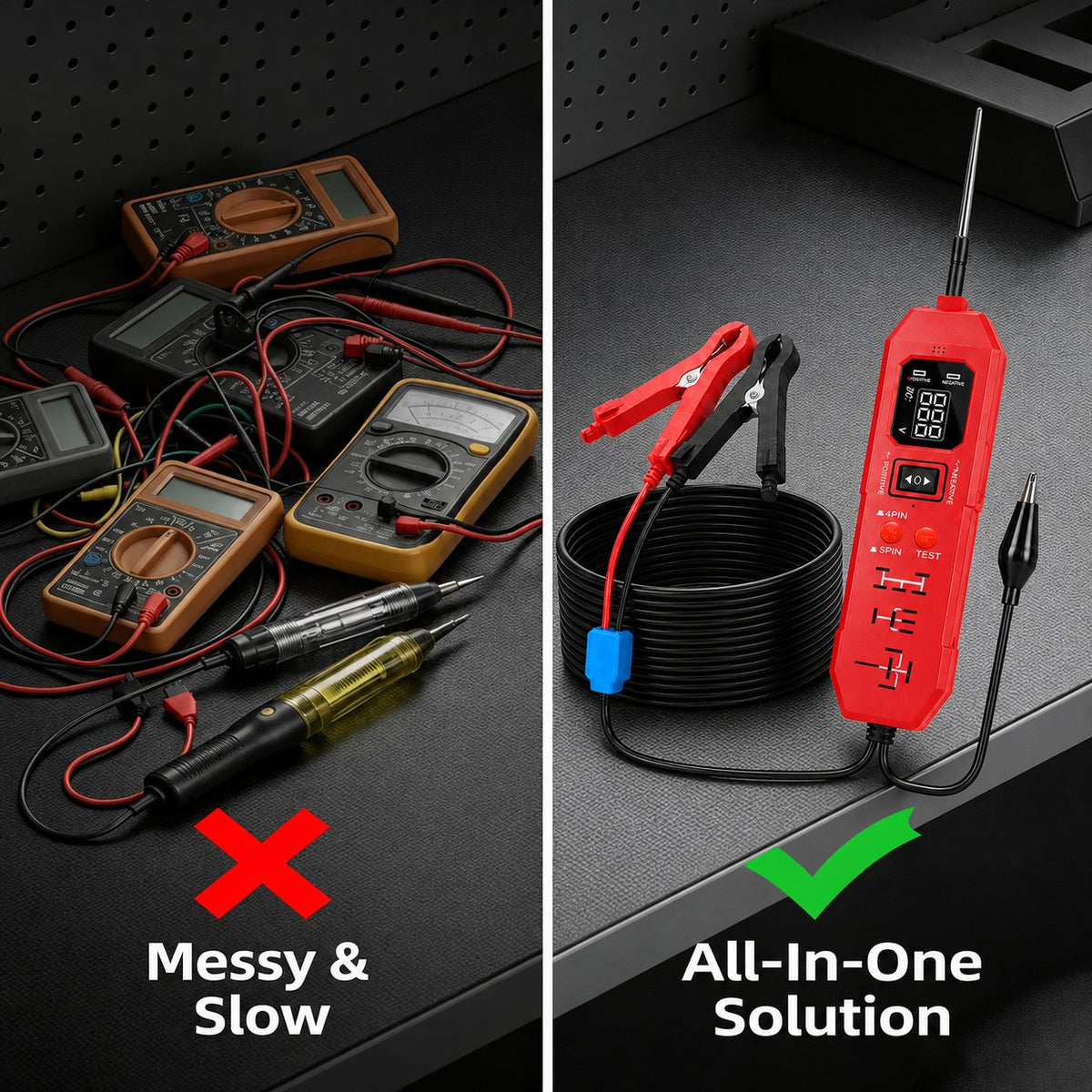 ⚡ 3-in-1 Power Circuit Probe Tester