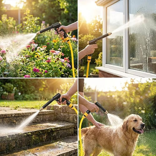 💦Potente Lavadora a Presión para Coche y Hogar y Pulverizador de Jardín