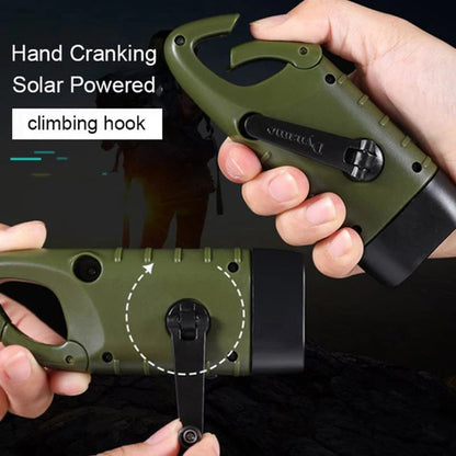 🔦 Solar + Hand-Crank Flashlight | Outdoor Backup