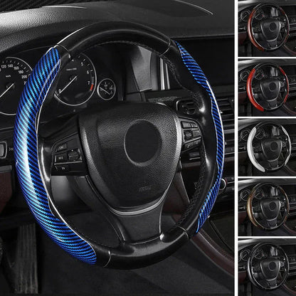 🎉Non-Slip Half Cover Car Steering Wheel Protector | Easy Clip On Installation