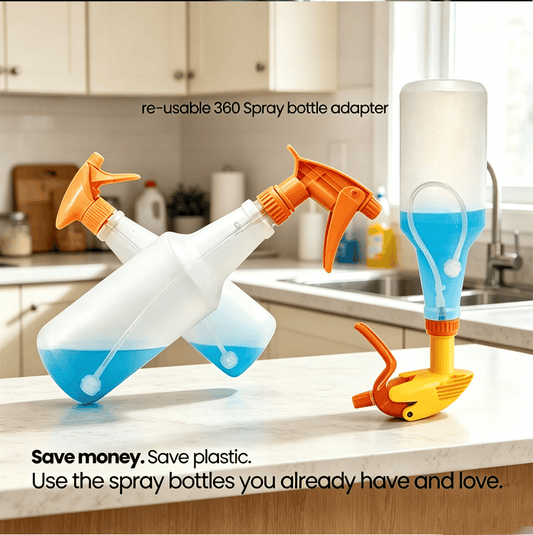 🔥🌟💦 3-Pack Universal Fit 360° Spray Bottle Adapter