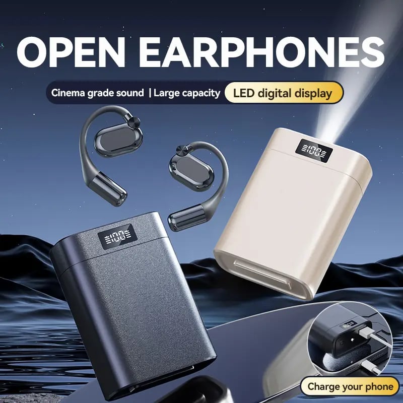 Auriculares/Banco de energía Bluetooth 2 en 1