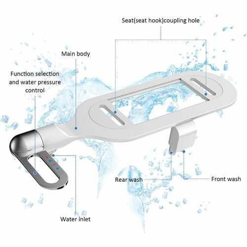 🚿 Non-Electric Dual Nozzle Bidet Toilet Washer – Hygienic Self-Cleaning, Easy Installation & Water Pressure Control ✨