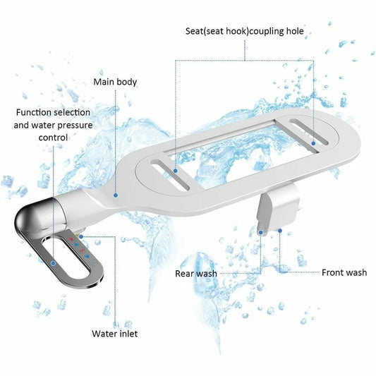 🚿 Non-Electric Dual Nozzle Bidet Toilet Washer – Hygienic Self-Cleaning, Easy Installation & Water Pressure Control ✨