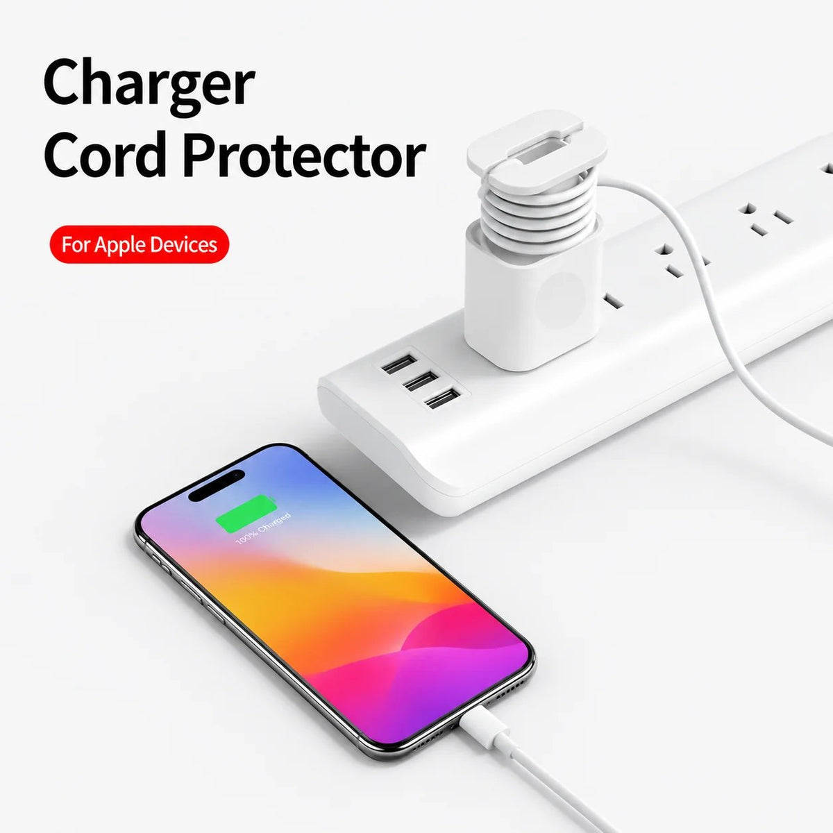 💥Buy 1 get 1 free 🔥2-in-1  Charger Protector with Cord Wrap for 18W/20W Adapters ✅