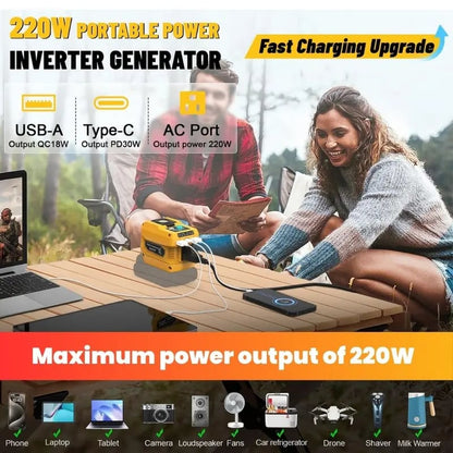 220W Portable Power Inverter Compatible