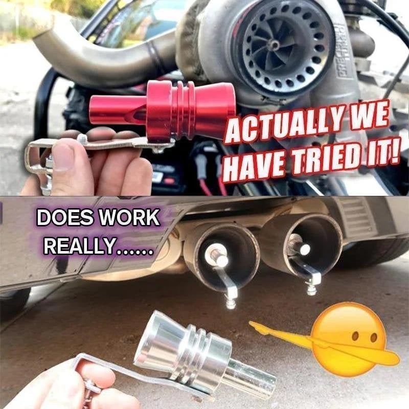 Silbato de escape Turbo Sound – Apto para todos los coches y motocicletas