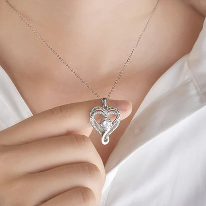 To My Wife" Forever & Always Heart Necklace
