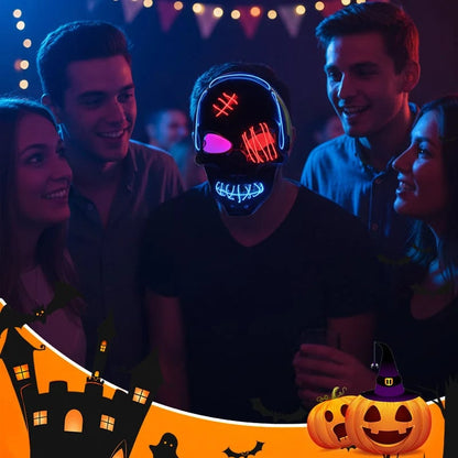 Halloween LED Skull Mask -👏Most Popular in 2026!