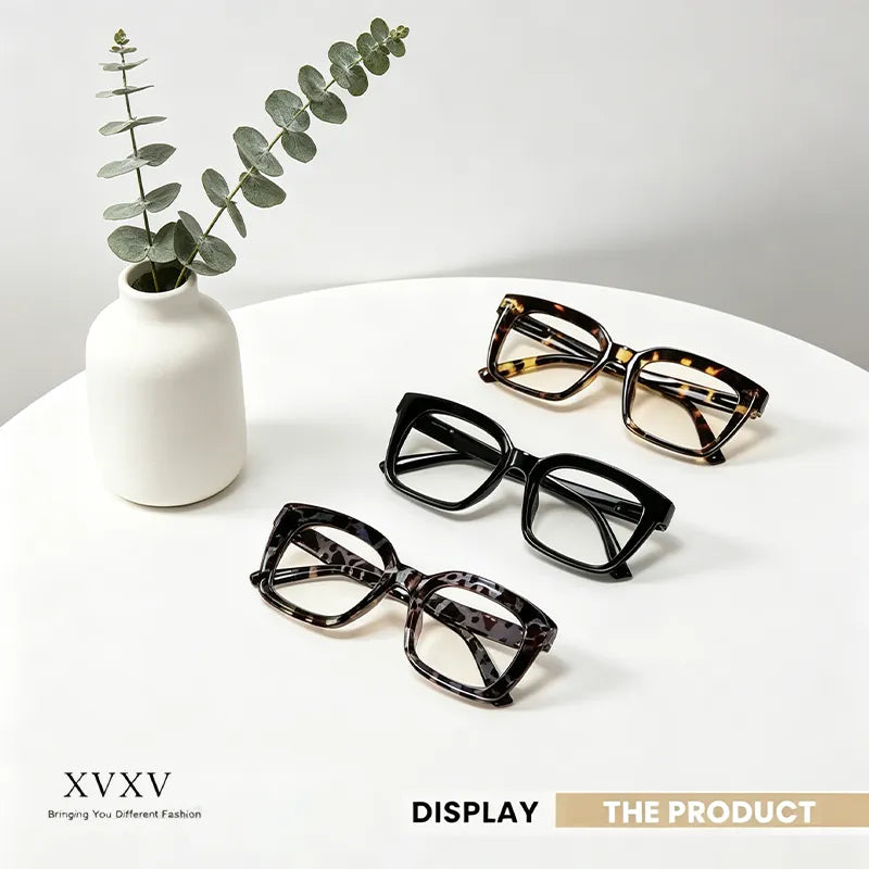 Buy 1 get 1 Free👓Tortoiseshell Reading Glasses – Blue Light Blocking Oversized Square Readers