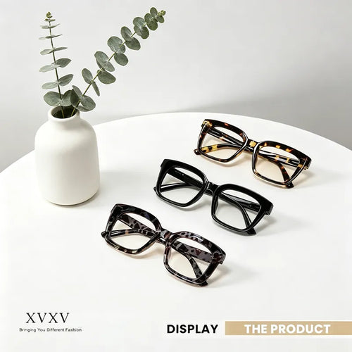 Buy 1 get 1 Free👓Tortoiseshell Reading Glasses – Blue Light Blocking Oversized Square Readers