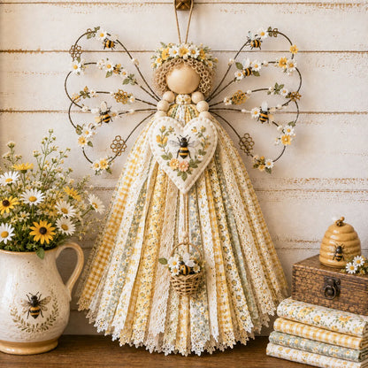 🔥This Week 50% OFF - Angel Fabric Hanging DIY Kit - Stitch a Little Blessing That Stays Forever
