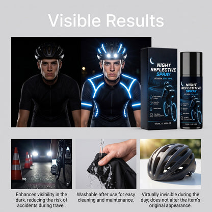 🌙Night Reflective Spray ✨Quick‑Dry Reflective Marking Spray for Night Outdoor Activities